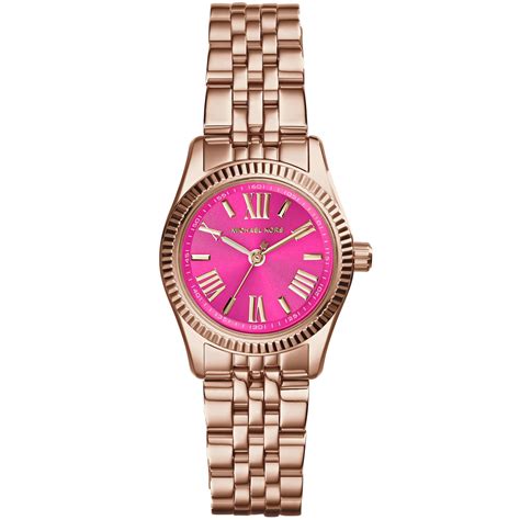 michael kors petite lexington rose gold tone watch